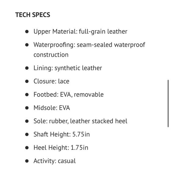 Sorel Lennox Lace STKD Brown Leather Waterproof Lace Up Boots Size 7 Retail $189 - Picture 4 of 14